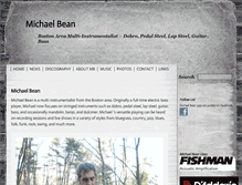Tablet Screenshot of michaelbeanmusic.com